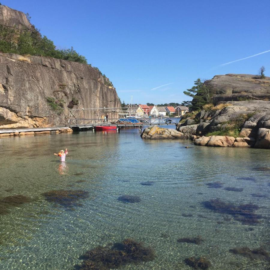 Idyllisk Sorlandshus Villa Risor Bagian luar foto